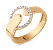 032791-1102 Кольцо с фианитами бренд Dinastia (Au 585)