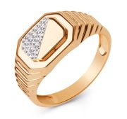 025201-1102 Кольцо мужское бренд Dinastia (Au 585)
