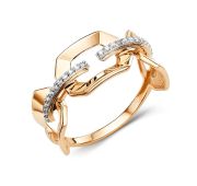 032971-1102 Кольцо с фианитами бренд Dinastia (Au 585)