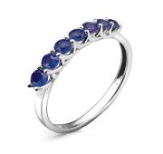 01-Р0622-03-002-01-03-2,07 Кольцо дорожка с сапфиром бренд Primo Prezioso (Au 585)