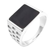 86-5-FF-R-010266 Кольцо мужское (Серебро 925)