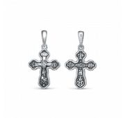 37-8-OO-P-631706 Подвеска крест (Серебро 925)