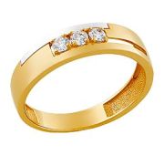 К19451 Кольцо с фианитами (Au 585)