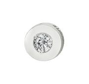 П15463б.з Подвеска бегунок с фианитом (Au 585)