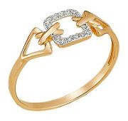 К24753 Кольцо с фианитами (Au 585)