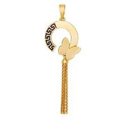 П24678чэ Подвеска с эмалью (Au 585)