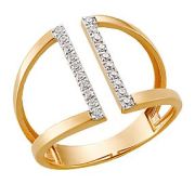 К22217 Кольцо с фианитами (Au 585)