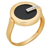 К19421 Кольцо с ониксом (Au 585)