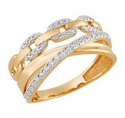 К22728 Кольцо с фианитами (Au 585)