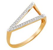 К22821 Кольцо с фианитами (Au 585)