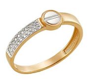 К23586 Кольцо с фианитами (Au 585)