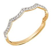 К23298 Кольцо с фианитами (Au 585)