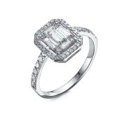 БР112575б-2,39 Кольцо с бриллиантами бренд Delta (Au 585)