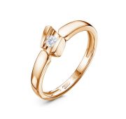 БР112654-1,98 Кольцо с бриллиантом бренд Delta (Au 585)