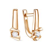 БР122654-2,52 Серьги с бриллиантами бренд Delta (Au 585)