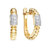 БР122969л-2,82 Серьги дорожка с бриллиантами бренд Delta (Au 585)