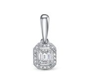 д1301861рб-1,16 Подвеска с бриллиантами бренд Delta (Au 585)