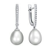 12-11661-22900-5,16 Серьги с жемчугом бренд Kabarovsky (Au 585)