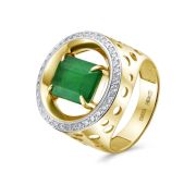 11-22113-1200-6,77 Кольцо с изумрудом бренд Kabarovsky (Au 585)