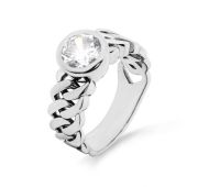 1-143-7900 Кольцо с фианитом бренд Kabarovsky (Серебро 925)