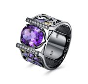 11-870-5326 Кольцо с аметистом бренд Kabarovsky (Серебро 925)