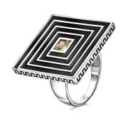 11-609-40402 Кольцо с фианитом бренд Kabarovsky (Серебро 925)