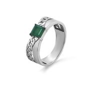 11-672-4289 Кольцо с агатом бренд Kabarovsky (Серебро 925)