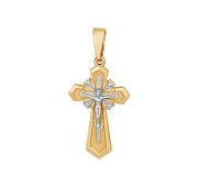П19085 Подвеска крест с фианитами (Au 585)