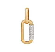 П24799 Подвеска с фианитами (Au 585)