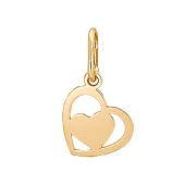 П24886 Подвеска сердце (Au 585)
