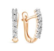 С0634-120-2,69 Серьги дорожка с бриллиантами бренд Империал (Au 585)