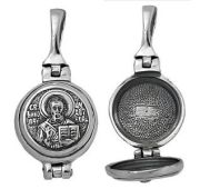19-001887-105000 Подвеска икона Николай Чудотворец мощевик (Серебро 925)