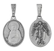 21-002042-115000 Подвеска икона Серафим Саровский (Серебро 925)