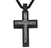 15-000111-105810 шнурок текстиль с крестом дерево граб (Серебро 925)