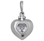 19-001910-101010 Подвеска мощевик сердце (Серебро 925)