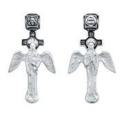 П-77-Ч Подвеска икона Ангел Хранитель (Серебро 925)