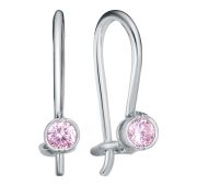 С-4-Р Серьги детские с фианитами (Серебро 925)