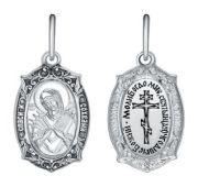 21-000943-115000 Подвеска икона Божьей Матери Семистрельная (Серебро 925)