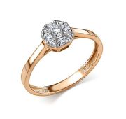 15867-100-1,38 Кольцо с бриллиантами бренд Алькор (Au 585)