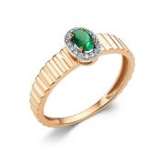 16223-101-1,65 Кольцо с изумрудом бренд Алькор (Au 585)