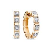 1089-2100-4,04 Серьги конго с бриллиантами бренд Лето (Au 585)