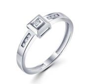 1221-1200-1,33 Кольцо из белого золота бренд Лето (Au 585)