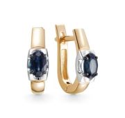 926-21021-3,81 Серьги с сапфирами бренд Лето (Au 585)
