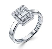 1108-1200-2,81 Кольцо с бриллиантами бренд Лето (Au 585)