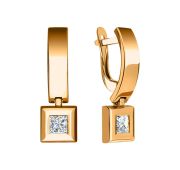 108-219759 Серьги без вставок бренд Sanis (Au 585)