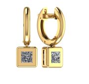 108-219888 Серьги с фианитами бренд Sanis (Au 585)