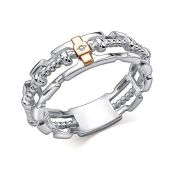 01-4872/000Б-00-2,74 Кольцо с бриллиантом бренд Алькор (Серебро 925)