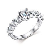 01-5193/000М-00 Кольцо с муассанитом бренд Алькор (Серебро 925)