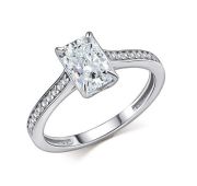 01-4761/00БТ-00-2,05 Кольцо с бриллиантом бренд Алькор (Серебро 925)