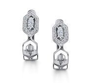 02-4349/00КЦ-00 Серьги с фианитами бренд Алькор (Серебро 925)
